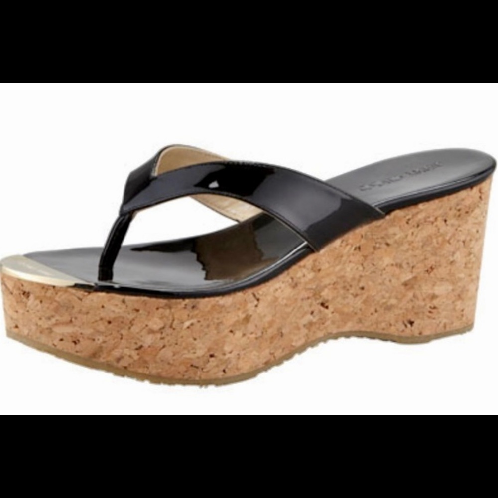 Jimmy Choo Pathos thong wedge sandal
